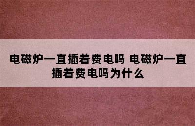 电磁炉一直插着费电吗 电磁炉一直插着费电吗为什么